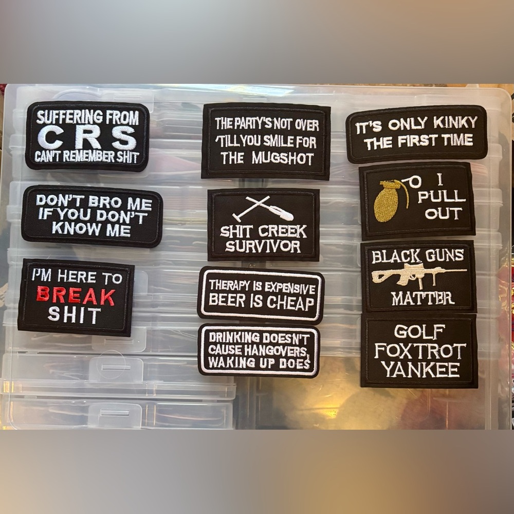 New embroidered patches